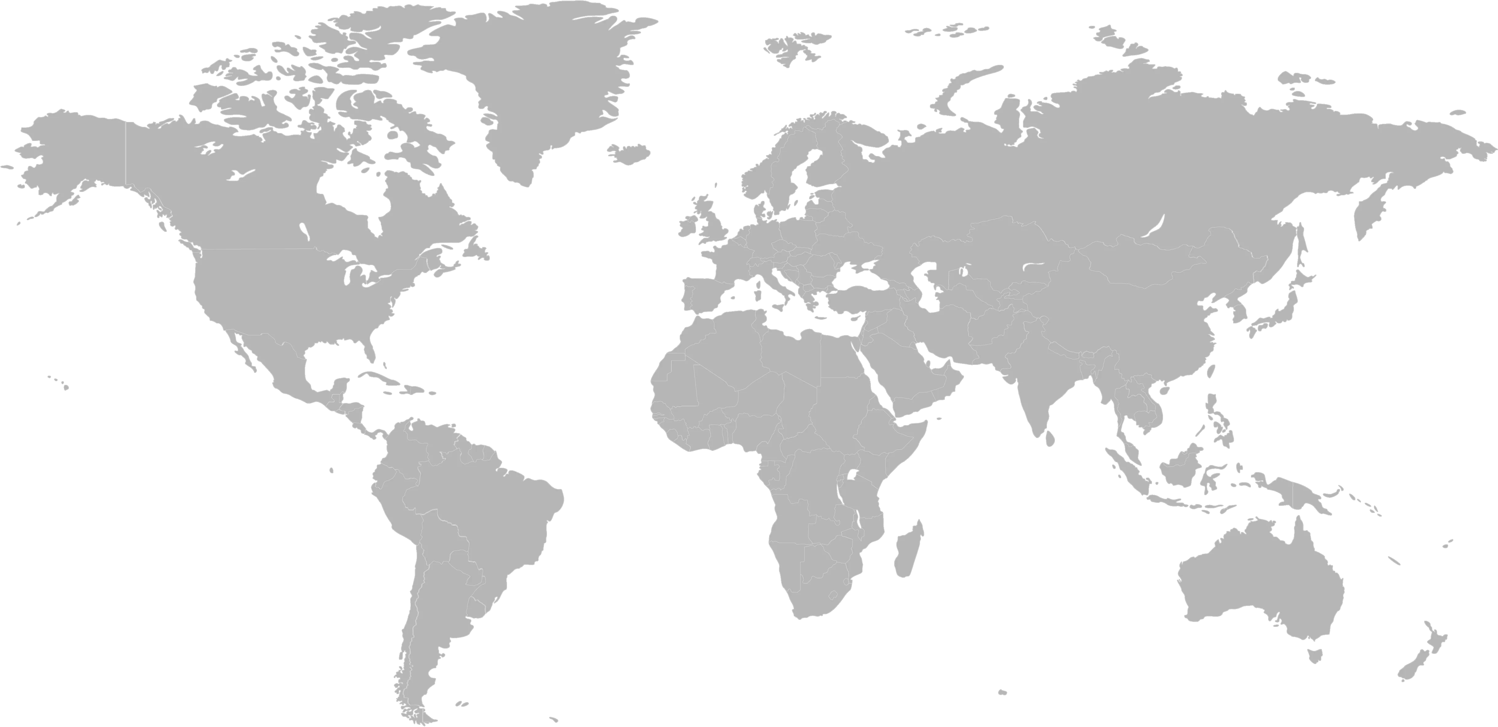 World map showing Ascent Crane's project footprint