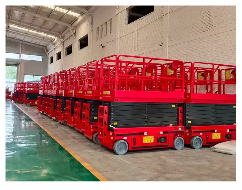 Mobile scissor lift for factory maintenance and installation